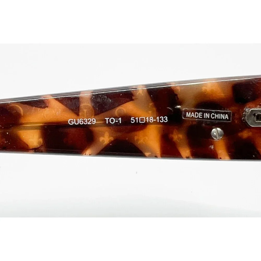 Guess Eyeglasses Frames Womens Brown Tortoise GU6329 TO-1 Rhinestone G 51-18-133
